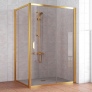 Душевой уголок Vegas Glass ZP+ZPV 130*100 09 05 профиль золото, стекло бронза 