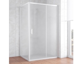 Душевой уголок Vegas Glass ZP+ZPV 130*70 01 10 профиль белый, стекло сатин 