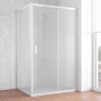 Душевой уголок Vegas Glass ZP+ZPV 130*70 01 10 профиль белый, стекло сатин 