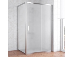 Душевой уголок Vegas Glass ZP+ZPV 130*70 08 10 профиль глянцевый хром, стекло сатин 