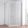 Душевой уголок Vegas Glass ZP+ZPV 130*80 07 10 профиль матовый хром, стекло сатин 