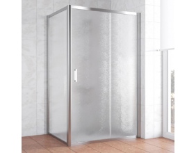 Душевой уголок Vegas Glass ZP+ZPV 130*80 08 02 профиль глянцевый хром, стекло шиншилла 