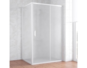 Душевой уголок Vegas Glass ZP+ZPV 130*90 01 10 профиль белый, стекло сатин 
