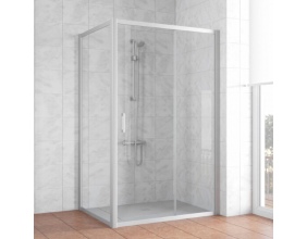 Душевой уголок Vegas Glass ZP+ZPV 130*90 07 01 профиль матовый хром, стекло прозрачное 