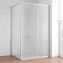 Душевой уголок Vegas Glass ZP+ZPV 130*90 07 10 профиль матовый хром, стекло сатин 