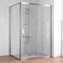 Душевой уголок Vegas Glass ZP+ZPV 140*100 08 01 профиль глянцевый хром, стекло прозрачное 