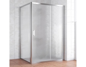 Душевой уголок Vegas Glass ZP+ZPV 140*100 08 02 профиль глянцевый хром, стекло шиншилла 