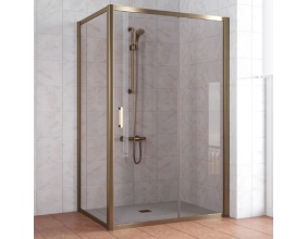 Душевой уголок Vegas Glass ZP+ZPV 140*70 05 05 профиль бронза, стекло бронза 