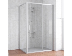 Душевой уголок Vegas Glass ZP+ZPV 140*70 07 01 профиль матовый хром, стекло прозрачное 