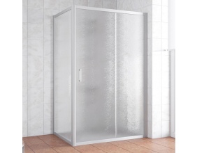 Душевой уголок Vegas Glass ZP+ZPV 140*70 07 02 профиль матовый хром, стекло шиншилла 