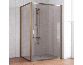 Душевой уголок Vegas Glass ZP+ZPV 140*80 05 05 профиль бронза, стекло бронза 