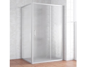 Душевой уголок Vegas Glass ZP+ZPV 140*80 07 02 профиль матовый хром, стекло шиншилла 