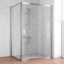 Душевой уголок Vegas Glass ZP+ZPV 140*80 08 01 профиль глянцевый хром, стекло прозрачное 