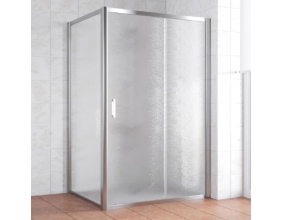 Душевой уголок Vegas Glass ZP+ZPV 140*80 08 02 профиль глянцевый хром, стекло шиншилла 