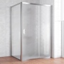 Душевой уголок Vegas Glass ZP+ZPV 140*80 08 02 профиль глянцевый хром, стекло шиншилла 