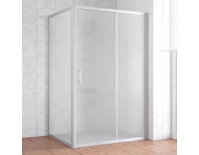 Душевой уголок Vegas Glass ZP+ZPV 140*90 07 10 профиль матовый хром, стекло сатин 