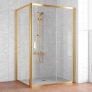 Душевой уголок Vegas Glass ZP+ZPV 140*90 09 01 профиль золото, стекло прозрачное 