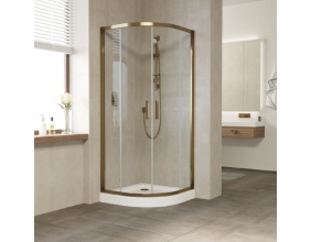 Душевой уголок Vegas Glass ZS 90 05 01 профиль бронза, стекло прозрачное 