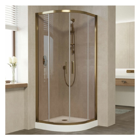 Душевой уголок Vegas Glass ZS 90 05 05 профиль бронза, стекло бронза 