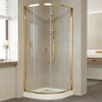 Душевой уголок Vegas Glass ZS 90 09 01 профиль золото, стекло прозрачное 