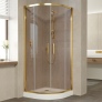 Душевой уголок Vegas Glass ZS 90 09 05 профиль золото, стекло бронза 