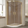 Душевой уголок Vegas Glass ZS-F 100*80 09 05 профиль золото, стекло бронза 