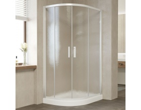 Душевой уголок Vegas Glass ZS-F 100*90 01 02 профиль белый, стекло шиншилла 