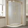 Душевой уголок Vegas Glass ZS-F 100*90 09 10 профиль золото, стекло сатин 