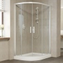 Душевой уголок Vegas Glass ZS-F 110*100 01 01 профиль белый, стекло прозрачное 