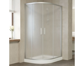 Душевой уголок Vegas Glass ZS-F 110*100 07 10 профиль матовый хром, стекло сатин 