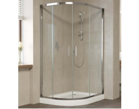 Душевой уголок Vegas Glass ZS-F 110*100 08 01 профиль глянцевый хром, стекло прозрачное 