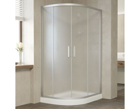 Душевой уголок Vegas Glass ZS-F 110*80 07 10 профиль матовый хром, стекло сатин 