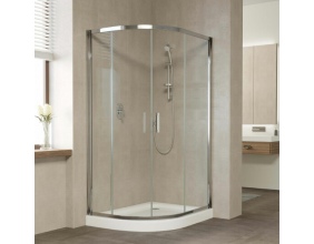 Душевой уголок Vegas Glass ZS-F 110*90 08 01 профиль глянцевый хром, стекло прозрачное 