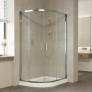 Душевой уголок Vegas Glass ZS-F 110*90 08 01 профиль глянцевый хром, стекло прозрачное 