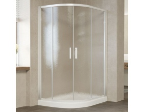 Душевой уголок Vegas Glass ZS-F 120*100 01 02 профиль белый, стекло шиншилла 