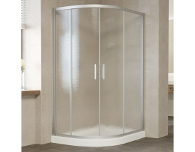 Душевой уголок Vegas Glass ZS-F 120*100 07 02 профиль матовый хром, стекло шиншилла 