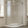 Душевой уголок Vegas Glass ZS-F 120*100 08 02 профиль глянцевый хром, стекло шиншилла 