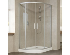 Душевой уголок Vegas Glass ZS-F 120*110 07 01 профиль матовый хром, стекло прозрачное 