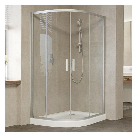 Душевой уголок Vegas Glass ZS-F 120*80 07 01 профиль матовый хром, стекло прозрачное 