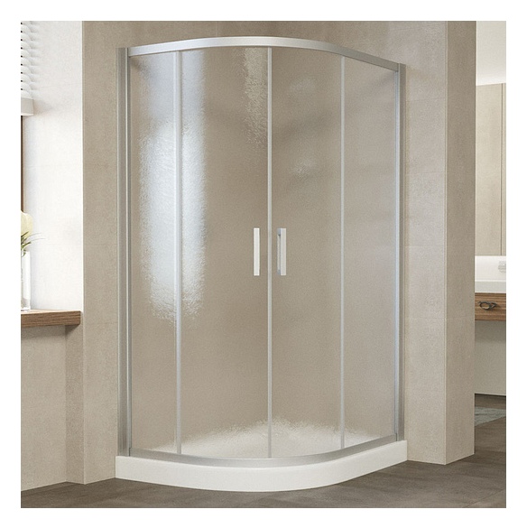 Душевой уголок Vegas Glass ZS-F 120*80 07 02 профиль матовый хром, стекло шиншилла 