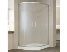 Душевой уголок Vegas Glass ZS-F 120*80 07 10 профиль матовый хром, стекло сатин 