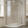 Душевой уголок Vegas Glass ZS-F 120*80 08 02 профиль глянцевый хром, стекло шиншилла 