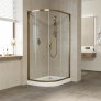 Душевой уголок Vegas Glass ZS-F 90*80 05 01 профиль бронза, стекло прозрачное 