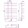 Полотенцесушитель электрический Сунержа Фурор 100x70 R 