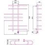 Полотенцесушитель электрический Сунержа Фурор 100x90 L 