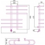 Полотенцесушитель электрический Сунержа Фурор 80x90 L 
