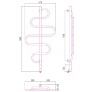 Полотенцесушитель электрический Сунержа Штандарт 120х57