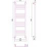 Полотенцесушитель водяной Сунержа Богема+ 100x30, прямая