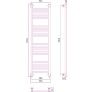 Полотенцесушитель водяной Сунержа Богема+ 120x30, прямая