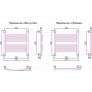 Полотенцесушитель водяной Сунержа Богема+ 50x50 